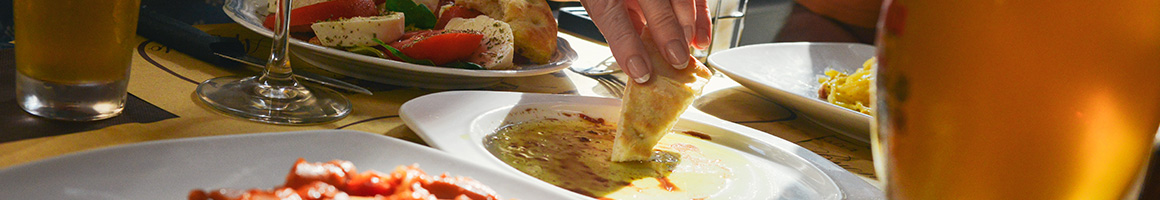 Eating Deli Mediterranean Middle Eastern at Sonia's Near East Market & Deli restaurant in Cranston, RI.